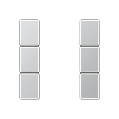 комплект накладок 3гр алюминий, A503TSAAL