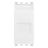 Vimar Розетка RJ45 с крышкой CAT6 UTP 110, белая, 20337.6.B