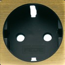 FD04335PM-M Fede Fede Накладка розетки 2К+З для мех-зма FD16823, Matt Patina/черн. Новая