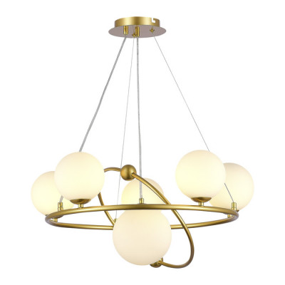 ST LUCE SLE2210-203-06 Светильник подвесной Золотой/Белый G9 6*5W