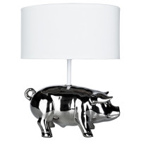 Arte Lamp PROCYON, Светильник настольный интерьерный, цвет арматуры - ХРОМ, цвет плафона/декора - БЕЛЫЙ, 1х40W E27, A4039LT-1CC