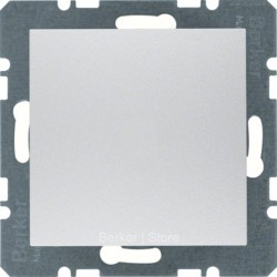 10091404 - Заглушка с центральной панелью, B.x, цвет: алюминий, матовый, Berker