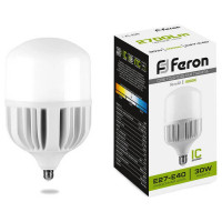 Лампа светодиодная, (30W) 230V E27-Е40 4000K T80, LB-65, Feron 25818