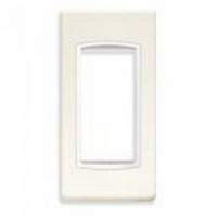 20666.B01 - Vimar Накладка классика на 1 модуль для панелей арктическая белая с белым обрамлением