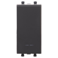 4412111 - ДКС Переключатель модульный, "Avanti", "Черный матовый", 1 модуль