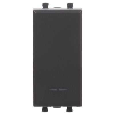 4412111 - ДКС Переключатель модульный, "Avanti", "Черный матовый", 1 модуль