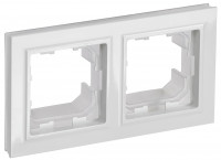BRITE Рамка 2-мест. IP44 РУ-2-БрБ-44 бел. IEK, BR-M22-44-K01