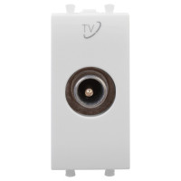 4400511 - ДКС Розетка TV проходная модульная, "Avanti", "Белое облако", 1 модуль