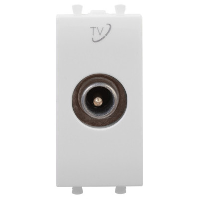 4400511 - ДКС Розетка TV проходная модульная, "Avanti", "Белое облако", 1 модуль