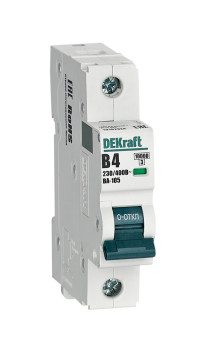 DEKraft Авт. выкл. 1P 4A х-ка B ВА-105 10кА