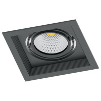 Светильник карданный светодиодный 1x12W 1080 Lm, 4000К, 35 градусов, черный, AL201 с драйвером и клеммой в комплекте, Feron 41289