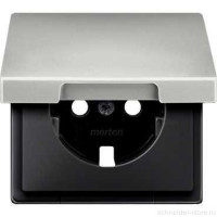 ЦЕНТР.ПЛАТА С КР.Д/МЕХ.РОЗ.SCHUKO СТАЛЬ