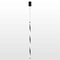 LUSSOLE Cass Подвесной светильник, цвет основания - черный, плафон - акрил (цвет - белый), 1x10W LED, LSP-8426