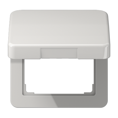 Крышка откидная для штепсельных розеток и изделий с платой 50?50 мм; светло-серая, CD590KLLG