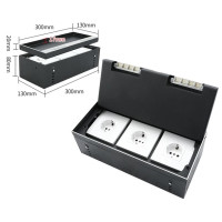 Люк напольный на 3 модуля (горизонт.), металлический, h=100мм, крышка с углублением 17 мм, TIMIUX, нержавеющая сталь, EU3GH100U ST Люк напольный на 3 модуля (горизонт.), металлический, h=100мм, крышка с углублением 17 мм, TIMIUX, нержавеющая сталь, EU3GH100U ST