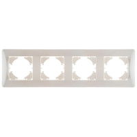 GUSI Ugra РАМКА 4-местная, цвет : жемчуг., С1140-028 GUSI Ugra РАМКА 4-местная, цвет : жемчуг., С1140-028