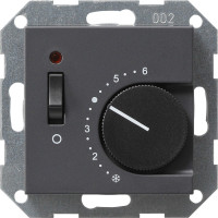 039328 Gira Терморегулятор с размыкающим контактом 24V/10 (4)A и контрольной лампой