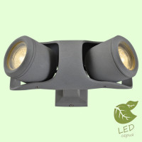 LUSSOLE DAKOTA Спот, цвет основания - серый, 2x5,5W GU10, GRLSP-9939