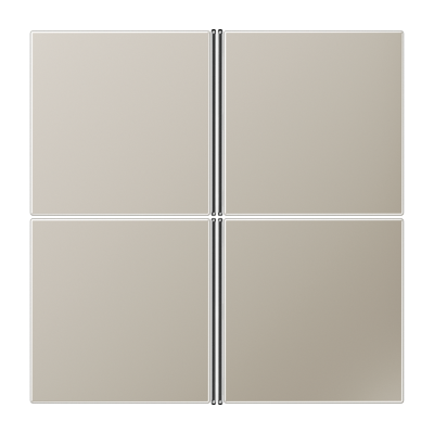 Клавиши для системы KNX, 4-группы; благородная сталь,, ES2404TSA