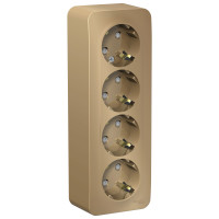 BLANCA О/У РОЗЕТКА 4-я с заземл. со шторк. ИЗОЛ.ПЛ.,16А, 250В, ТИТАН BLANCA О/У РОЗЕТКА 4-я с заземл. со шторк. ИЗОЛ.ПЛ.,16А, 250В, ТИТАН