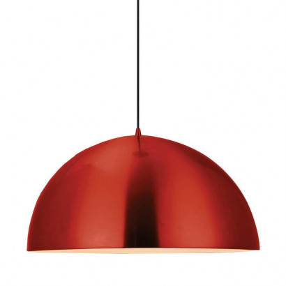 LUSSOLE SARATOGA Подвесной светильник, цвет основания - красный, плафон - металл (цвет - красный), 1x60W E27, LSP-9654