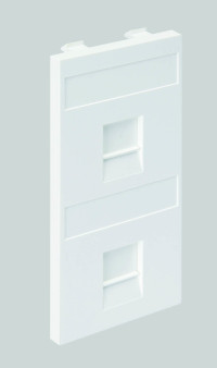 Simon SConnect Адаптер на 2 RJ45 CJ545U(FM), CJ546U(FM), шторки, CIMA-модуль 52x108мм, графит, S76B-14