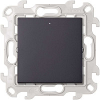 Simon Кнопочный выключатель с подсветкой 10A 250В~ цвета графит S24 Harmonie, 2420160-038