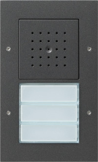 126767 Gira Плоская наружная дверная трехканальная станция