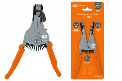 Съемник изоляции СИ-6, сечение зачищаемого провода 0,5-6 мм,  "МастерЭлектрик" TDM Electric, SQ1003-0101