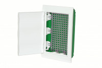 City9 Box IT корпус встраиваемый с белой дв. 3ряд/36мод 2 розетки, Systeme Electric, EZ9E312P2FIT