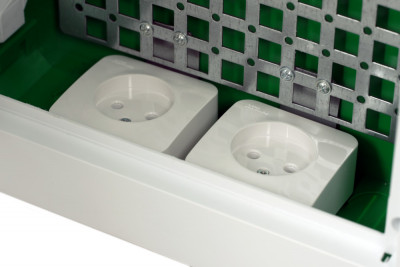 City9 Box IT корпус встраиваемый с белой дв. 3ряд/36мод 2 розетки, Systeme Electric, EZ9E312P2FIT