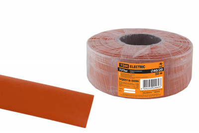 Термоусаживаемая трубка ТУТнг 40/20 красная (50 м/ролл) TDM Electric, SQ0518-0096