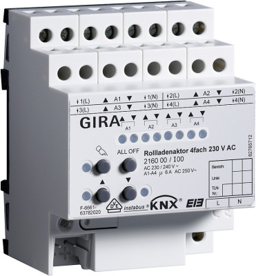 216000 Gira Устройство управления жалюзи KNX/EIB REG