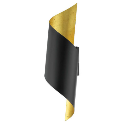 39654 Светильник настенный JABALOYAS, 1x40W(E27), сталь, черн, золотой