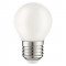 Лампа Gauss Filament Шар 9W 610lm 4100К Е27 milky LED 1/10/50, 105202209
