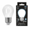 Лампа Gauss Filament Шар 9W 610lm 4100К Е27 milky LED 1/10/50, 105202209