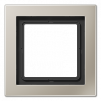 Рамка для вертикальной и горизонтальной установки, 1 пост; металл; нержавеющая сталь; LS Design, ESD2981