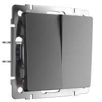 Werkel W1123064/ Перекрестный выключатель двухклавишный (графит матовый), a064032