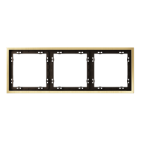 Рамка металлическая на 3 поста, S70 Metal (латунь), VLSM120309