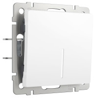 Werkel W1112161/ Выключатель одноклавишный проходной с подсветкой (белый матовый), a062400