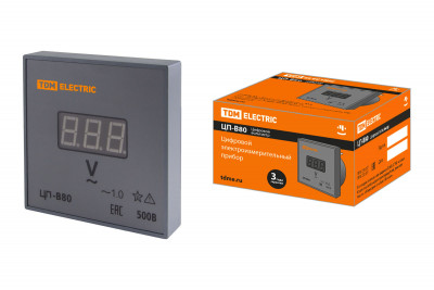 Цифровой вольтметр ЦП-В80 500В-1,0 (без поверки) TDM Electric, SQ1102-0520