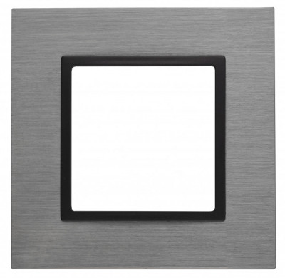 ЭРА 14-5201-42 Elegance Титан/антрацит Металл Рамка 1-ая
