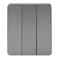 Выключатель ROUND 3 кл 10А с/у титан KRANZ, KR-78-0707-2