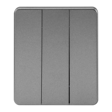 Выключатель ROUND 3 кл 10А с/у титан KRANZ, KR-78-0707-2