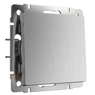 Werkel W1112009/ Выключатель одноклавишный проходной (cеребряный рифленый), a051348