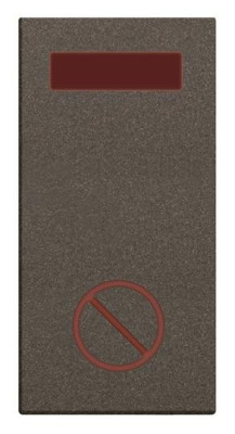 N2180.4 AN - Светосигнализатор с LED лампой, Не беспокоить, 1-модульный, серия Zenit, цвет антрацит - 2CLA218040N1801