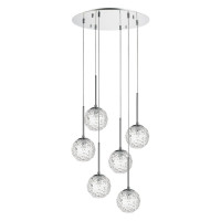 Lightstar 815260 (MD9500/6A) Люстра  BARI 6х40W G9 ХРОМ (в комплекте)