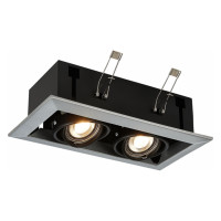 ST LUCE ST250.148.02 Св-к встр. Черный GU10 2*50W  L245xW126xH70 220V Без ламп