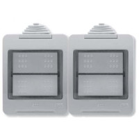 N3292 - Коробка IP55 для открытой установки на 4 модуля, серия Zenit/Stylo - 2CLA329200N1101