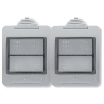 N3292 - Коробка IP55 для открытой установки на 4 модуля, серия Zenit/Stylo - 2CLA329200N1101